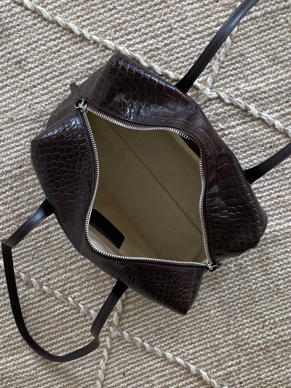 [100% COWHIDE LEATHER] ARDEN CROCO SHOULDER BAG